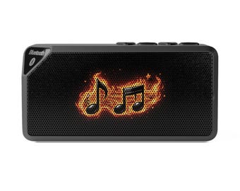 Flaming Music Notes Bluetooth Speaker | Portable Speaker
