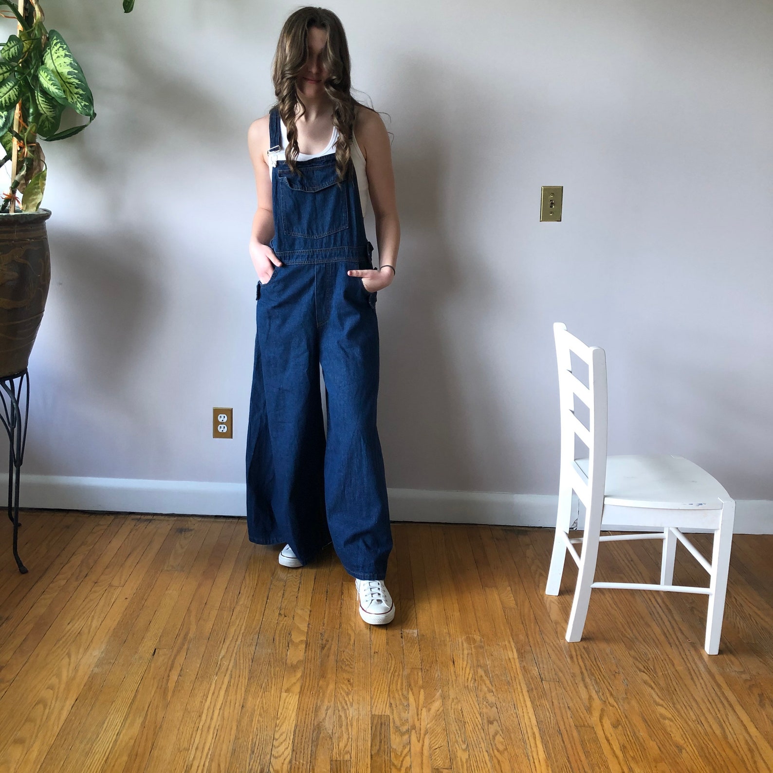 Y2k overalls denim raver wide leg oversized overalls Etsy