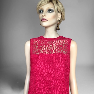 60s pink mod dress shift