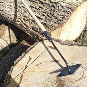 Scuffle Weeder Hand Forged Garden Tool, Long Handle (shipping separate)