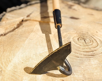Batwing Hoe Long Handle Tool, Hand Forged (shipping separate)