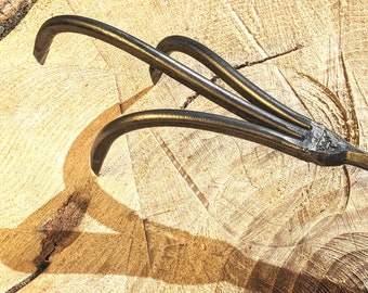 3 Tine Cultivator, Hand Forged Garden Tool, Lifetime Guarantee