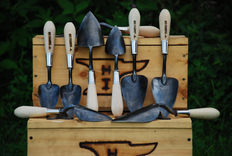 Large Shovel Garden Tools Hand Forged Trowel Blacksmith Made