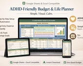 ADHD Budget Planner Spreadsheet | Zero-Based, Bill Tracker (Google Sheets)