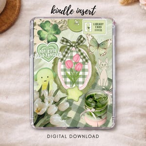 Verde Matcha | Encarte para Kindle para impressão | Download digital