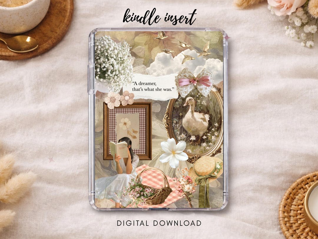Cottagecore | Kindle Printable Insert | Digital Download - Etsy Australia