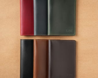 Personalized Leather Passport Holder – Custom Travel Wallet, Gift for Him