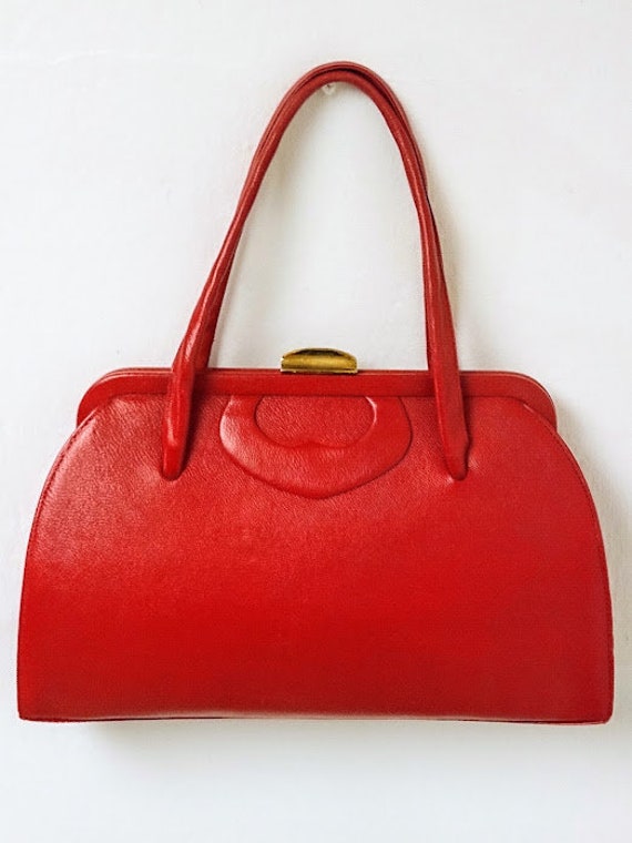 Red pocketbook purse sale
