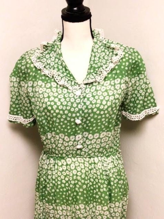 Vintage Grey 100% Cotton Day Dress main image 0