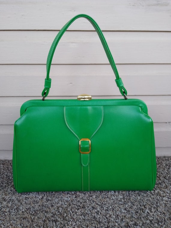 kelly green coach purse