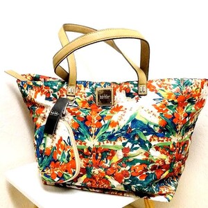 Bolso de hombro Nicole Miller vintage de los años 90 con asa superior, bolso de mano extragrande, nuevo, de stock antiguo