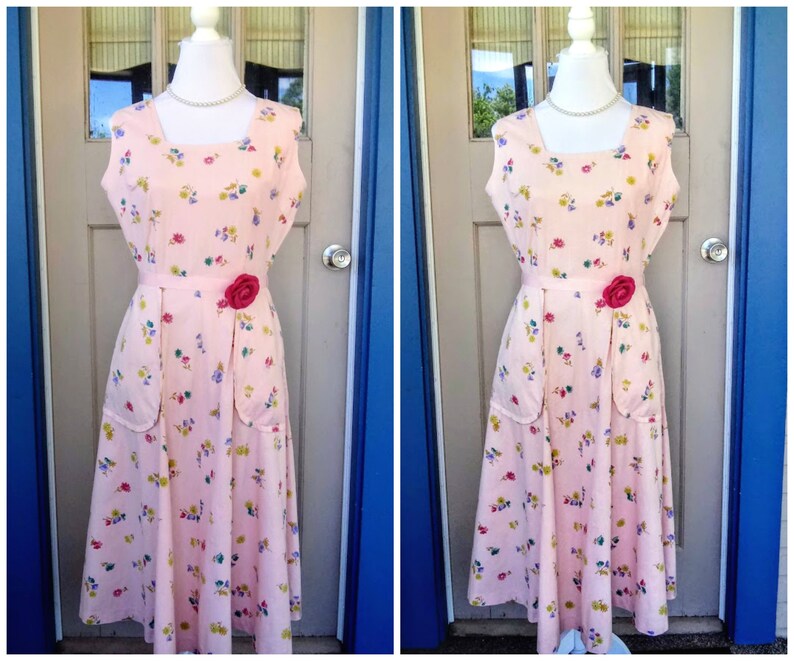 pink floral sundress