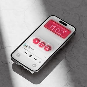 BTS Arirang Phone Wallpaper | Glossy Red 3D Style Lock Screen (Digital Download)