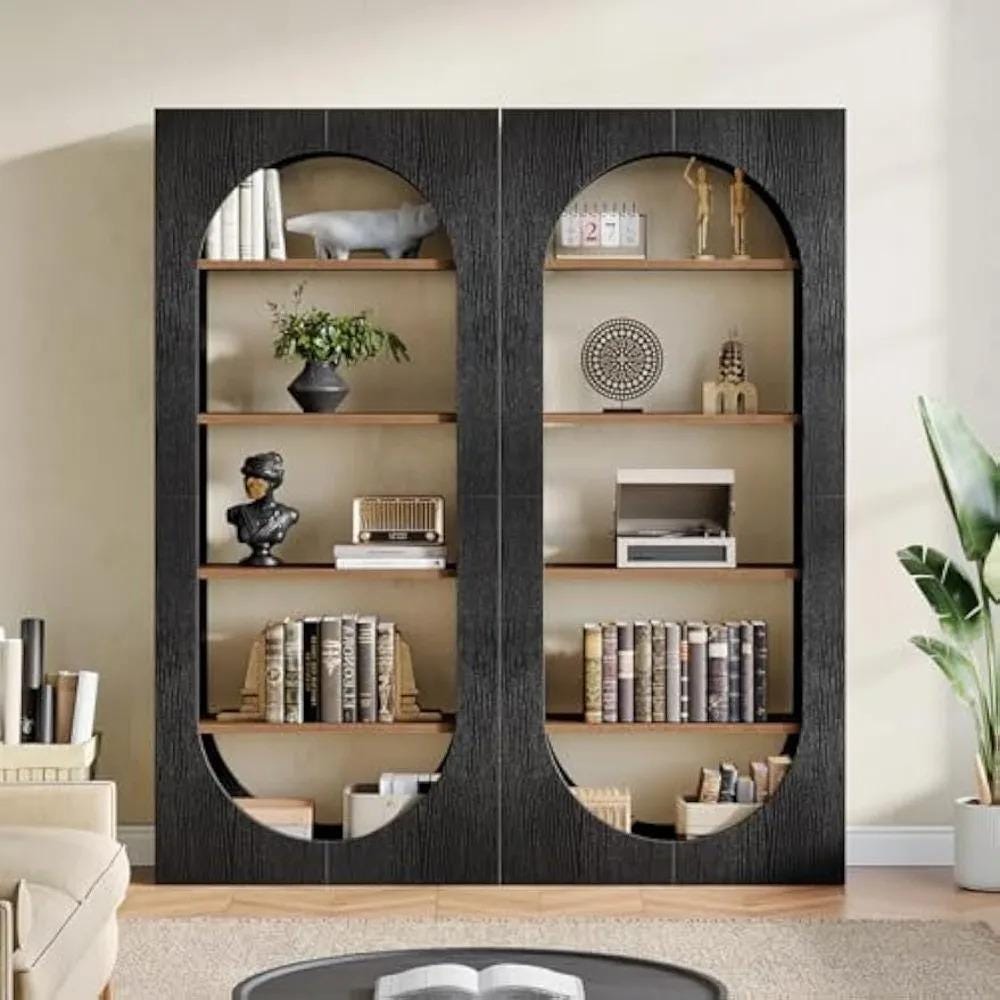 Arched Bookcase 5 Tier Shelf Modern Farmhouse Storage Organizer - Etsy