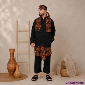 Traditionell Sundanesisk Pangsi kostymset, West Java Heritage Suit