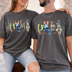 Zootopia Mama Dada Matching Family T-Shirt, Judy Hopps Nick Wilde Graphic Tee image 6