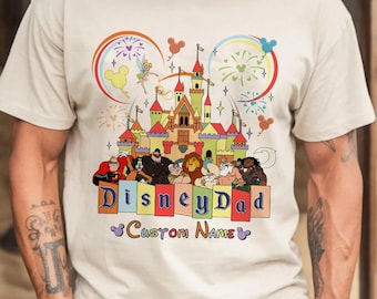 Personalized Disneyland Dad Shirt, Dad Tax, Mickey and Friends Castle Happy Father's Day, Father's Day, Daddy Gift