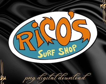 Hannah Montana Ricos Surf Shop Logo PNG (Digital Download)