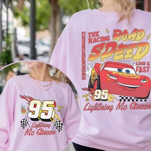 Vintage Lightning McQueen Comfort Colors Shirt, Disney Pixar Cars Shirt, Retro McQueen Graphic Tee, Disney Family Vacation Trip Shirt 2026 bild 5