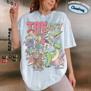 Disney Toy Story 1995 Retro Comfort Colors Shirt, Woody Buzz Lightyear Rex Tee, WDW Disneyland Family Vacation 2026 Shirt, Pixar Fest Trip T image 5
