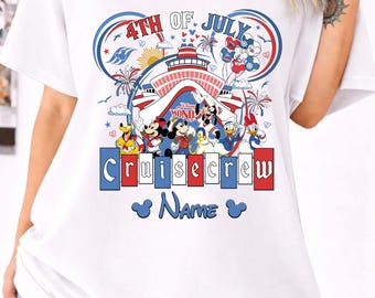 Custom Disney 4th Of July Shirt, Matching Mickey & Minnie Patriotic Shirt, Fourth of July Shirt, Independence Day Tee