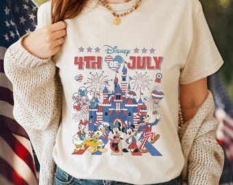 Mickey and Friends 4th July 2026 Shirt, Disney Independence Day Tee, Disneyland Family, Walt Disney World T-shirt, Disney Trip Shirt (Copy)