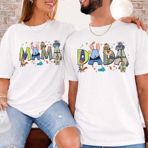 Zootopia Mama Dada Matching Family T-Shirt, Judy Hopps Nick Wilde Graphic Tee image 5