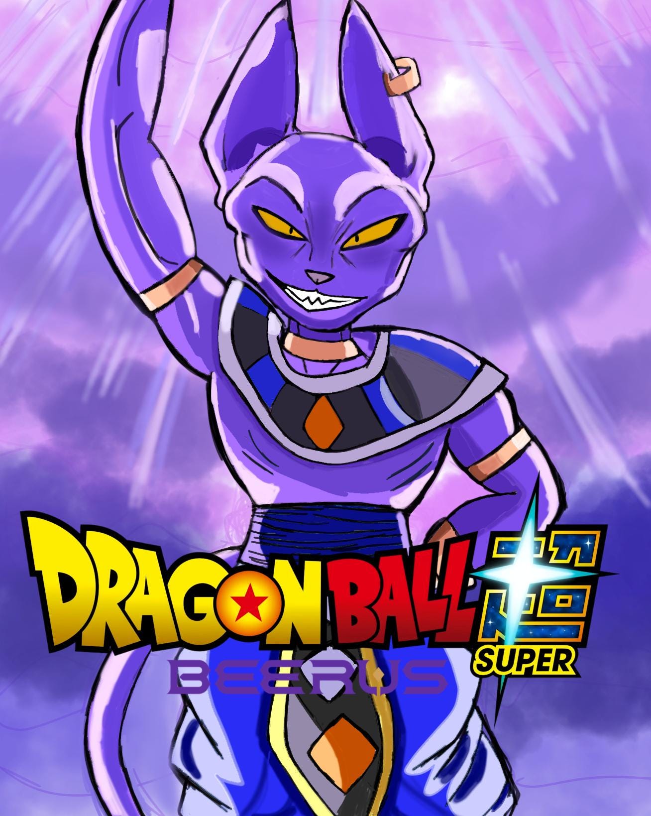 Beerus Poster - Etsy