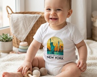 New York Baby Bodysuit, NYC Baby Outfit, Born in New York Onesie, Newborn Gift NYC, Cute Baby Clothes, Future New Yorker