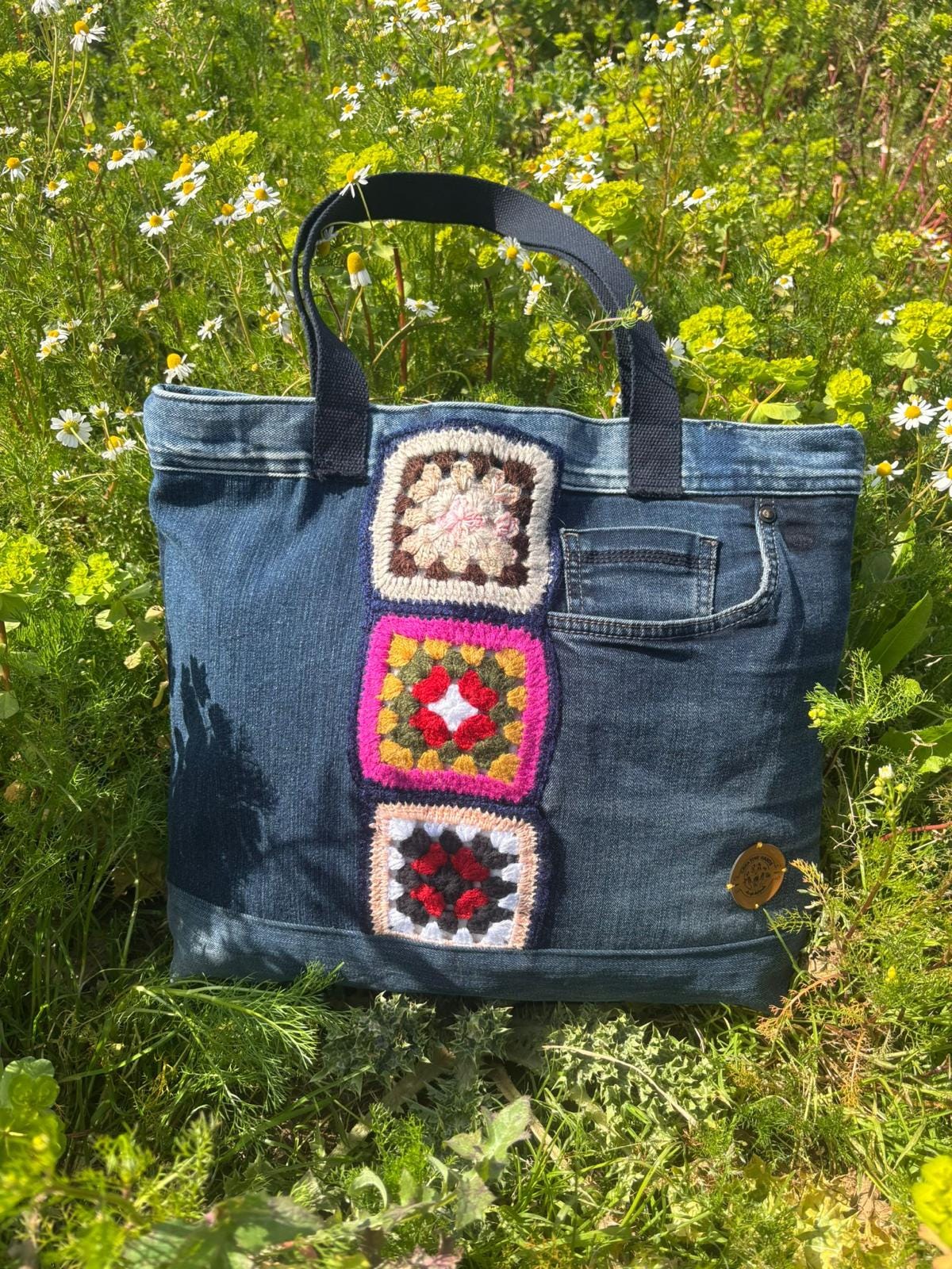 Upcycled Denim Tote Bag