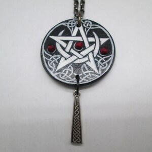 Crescent Moon and Pentacle Necklace