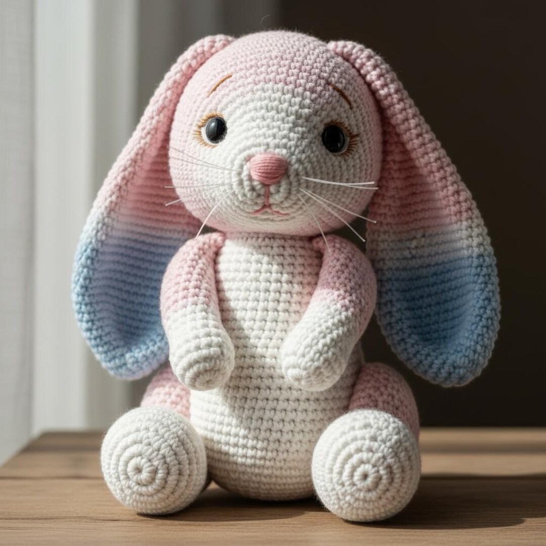 Floppy Ear Bunny Velvet Amigurumi Crochet Pattern | PDF Digital ...