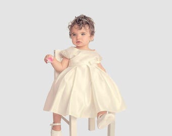 Vestido de bebé Ellie (Marfil)