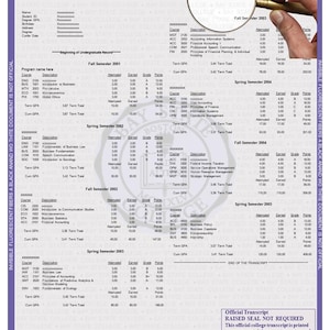 editable university transcript, college transcript, school transcript, powerpoint file, custom transcript design, diploma design