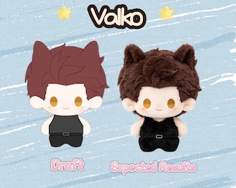 Valko Inspired Love and Deepspace 10cm Plush Doll, Valko Photo Cards, Cotton Collectible Present, Valko Collection