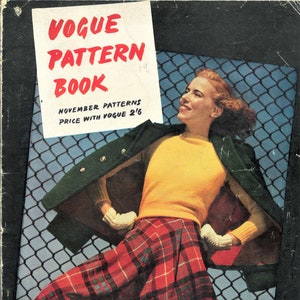 E-book 1940 Vogue Pattern Book Wartime Fashions PDF Catalogue