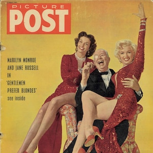 E-book Vintage Woman Magazine August 1953 Gentlemen Prefer Blondes - PDF