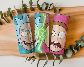 Mad Scientist Cartoon Tumbler Wrap PNG | 20oz & 30oz Straight and Tapered | Sublimation Digital Download