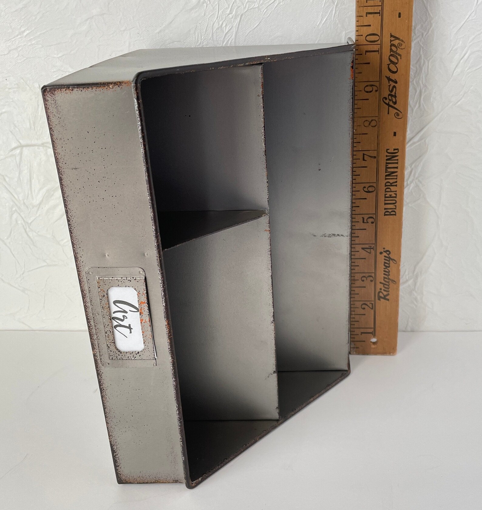 Metal Desk Organizer Mail Sorter Label Slot Pen Holder Etsy