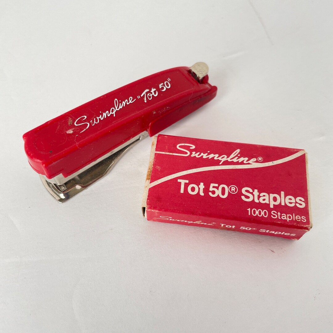 Vintage Swingline Tot Stapler Staples Mini Office Supplies Red Etsy