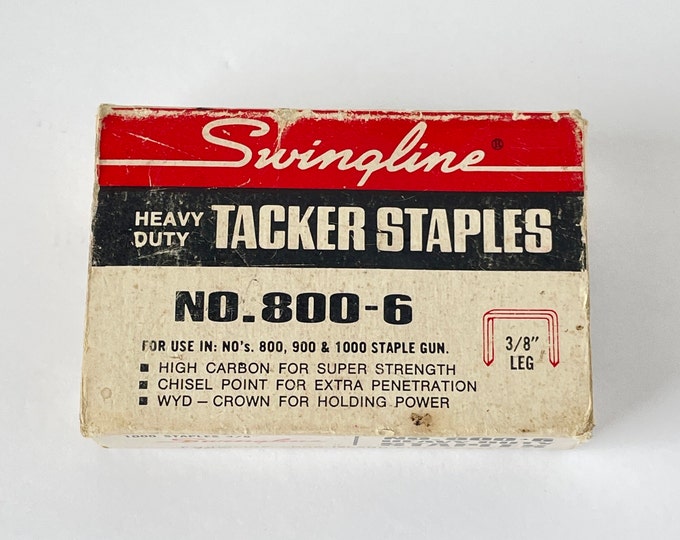 Vintage Swingline Tacker Staples Heavy Duty No 8006 for 800 900 1000