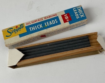 Scripto Thick Leads No G 920 Vintage Office Supplies Black Mechanical Pencil Lead