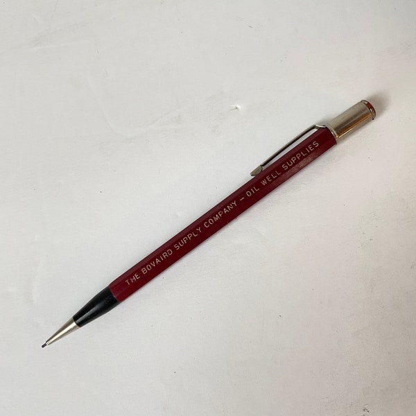 Real Thin Lead Autopoint Mechanical Pencil Advertising Bovaird Supply Co Vintage Office Supplies Made in USA