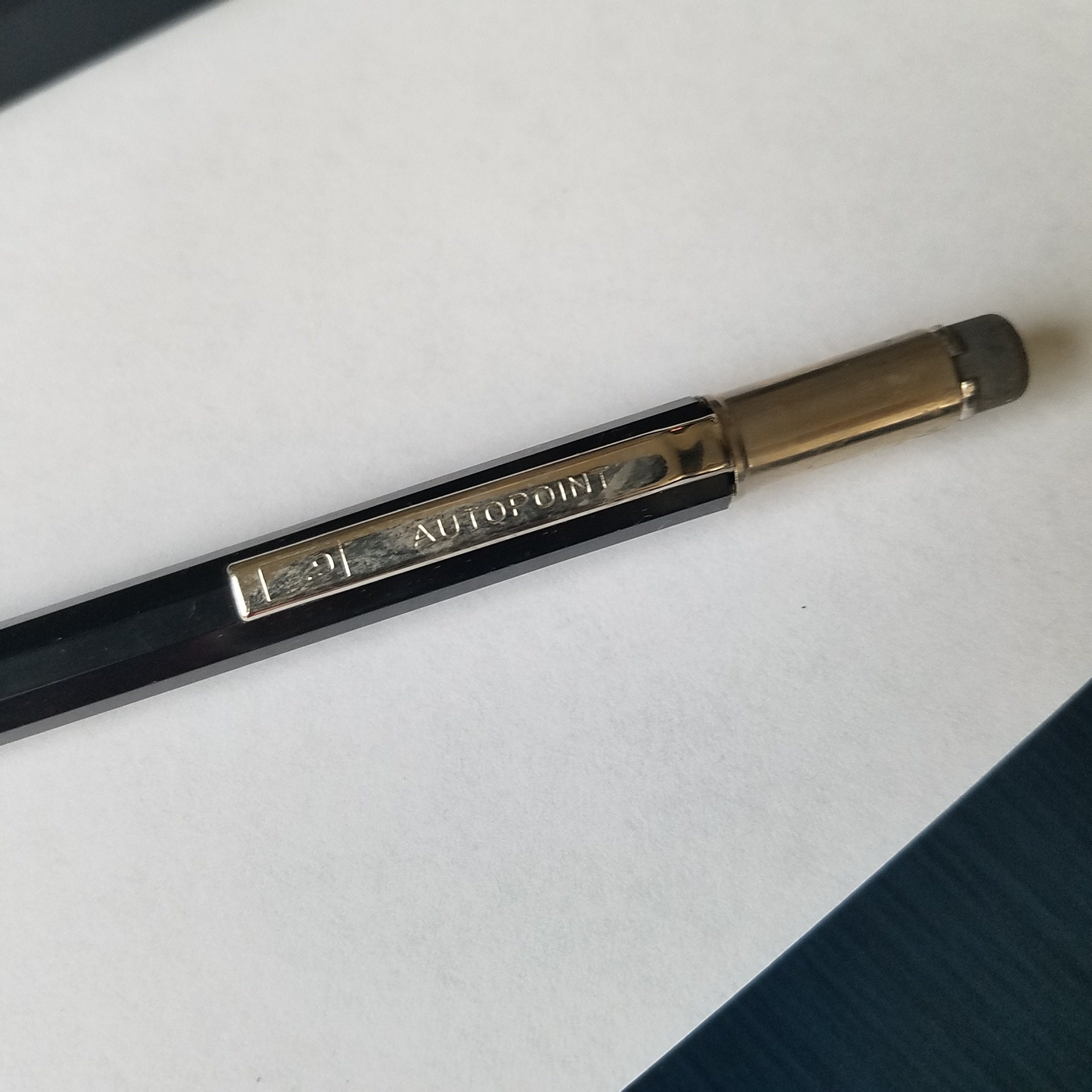 Autopoint Mechanical Pencil Vintage Black .9 mm Office Etsy