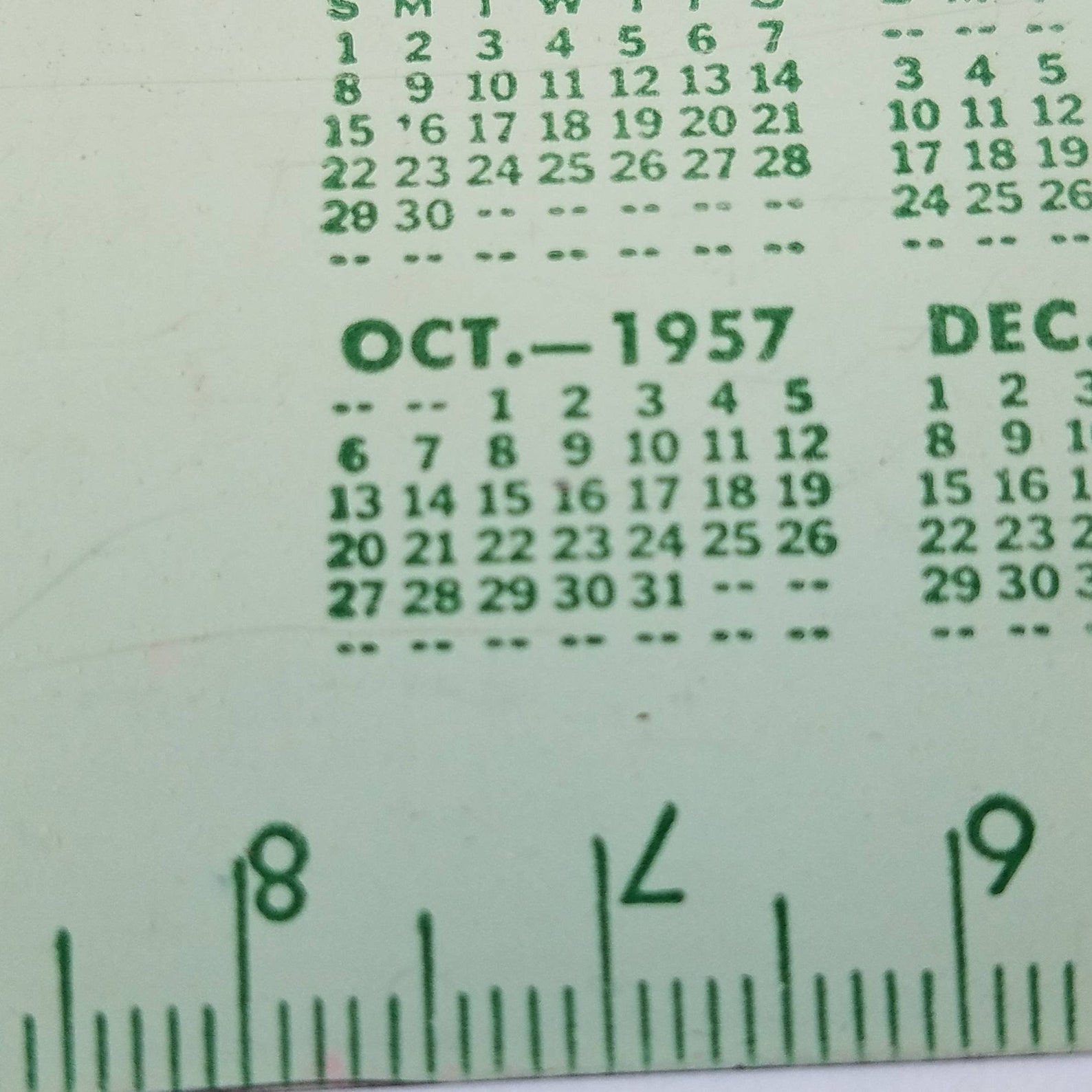 Metal Ruler Vintage Advertising Bank of Logansport Green 1950s Etsy