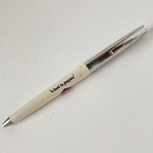 Sheaffer’s Ballpoint Pen Vintage Advertising Gifford Hill Retractable Pocket Clip Clicker