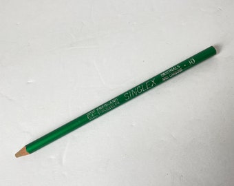Eberhard Faber Singlex Eraser Pencil Vintage Originals and Carbons No. 10 Green Office New Old Stock
