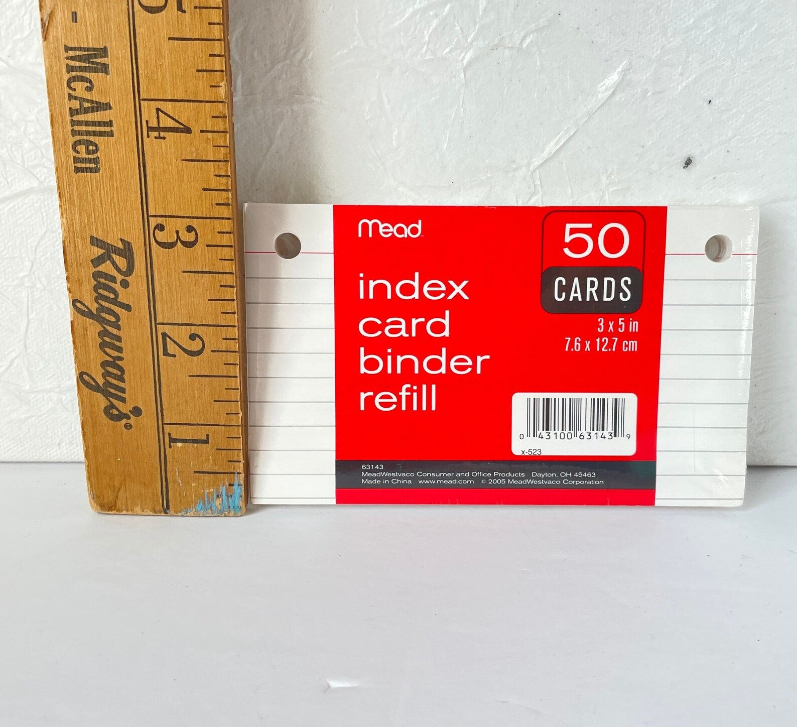 Mead Index Card Binder Refill 3x5 Pulgadas 50 Tarjetas Vintage Etsy