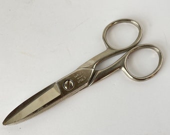 Wiss 175E5 Electrician Scissors Vintage Serrated Wire Stripping Office Tools Made in USA