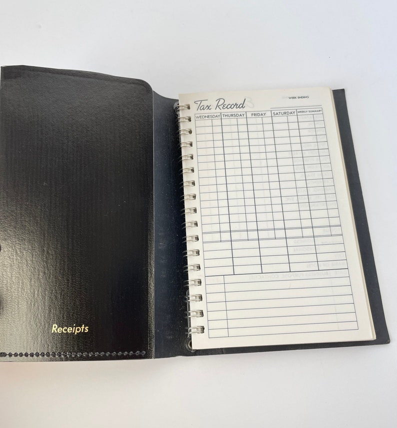 Vintage Expense and Tax Record Book Blank Notebook Art Journal Etsy